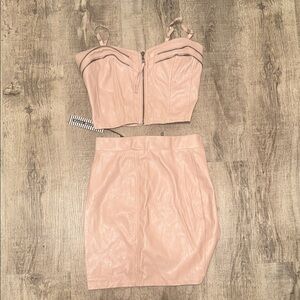 Haute Monde Blush Pink Skirt Set
